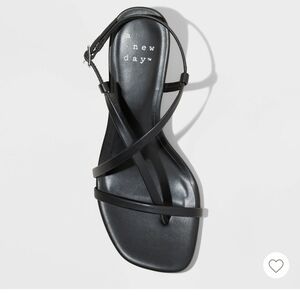 NIB A New Day Women's Elegant Black Sandals 8.5 Strappy